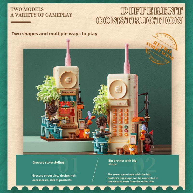 801014 Light Picking Memory Street View Series Building Blocks Children Educational Assembly Toys