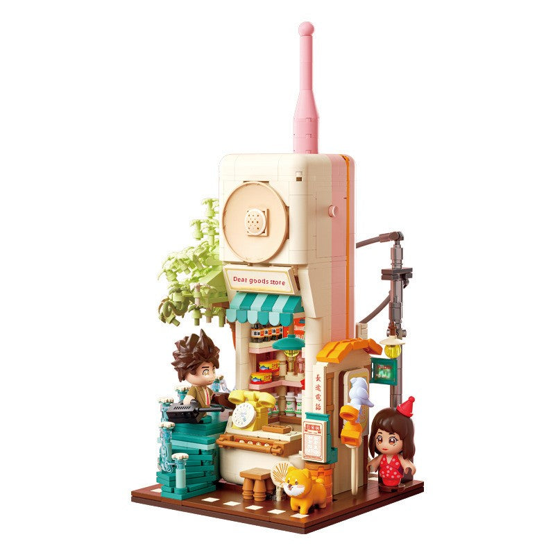 801014 Light Picking Memory Street View Series Building Blocks Children Educational Assembly Toys